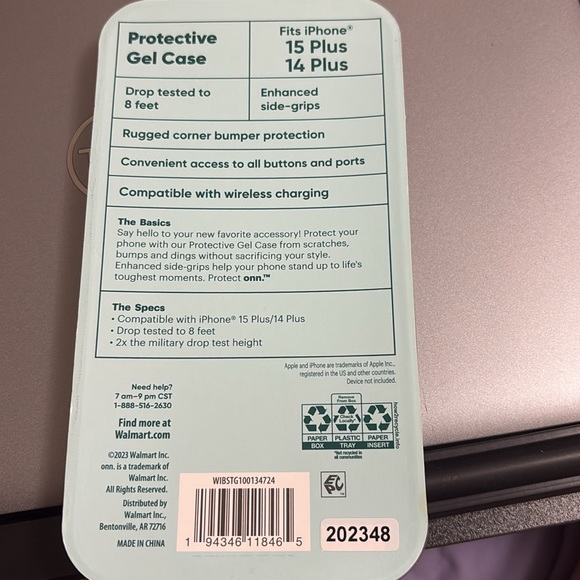 Clear iPhone 15 Plus brand new, unopened box. - Picture 2 of 3